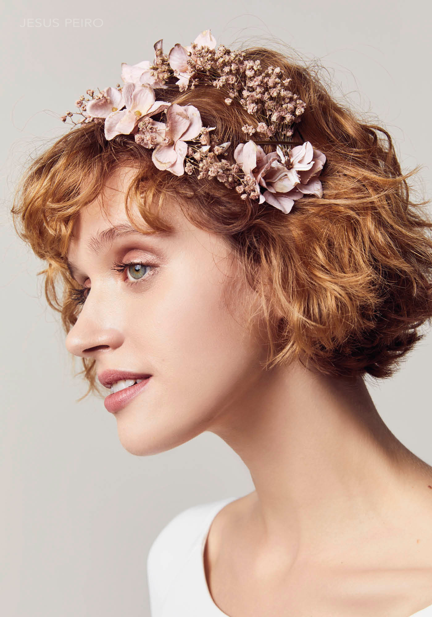 Headdress HELLEBORUS ROSÉ