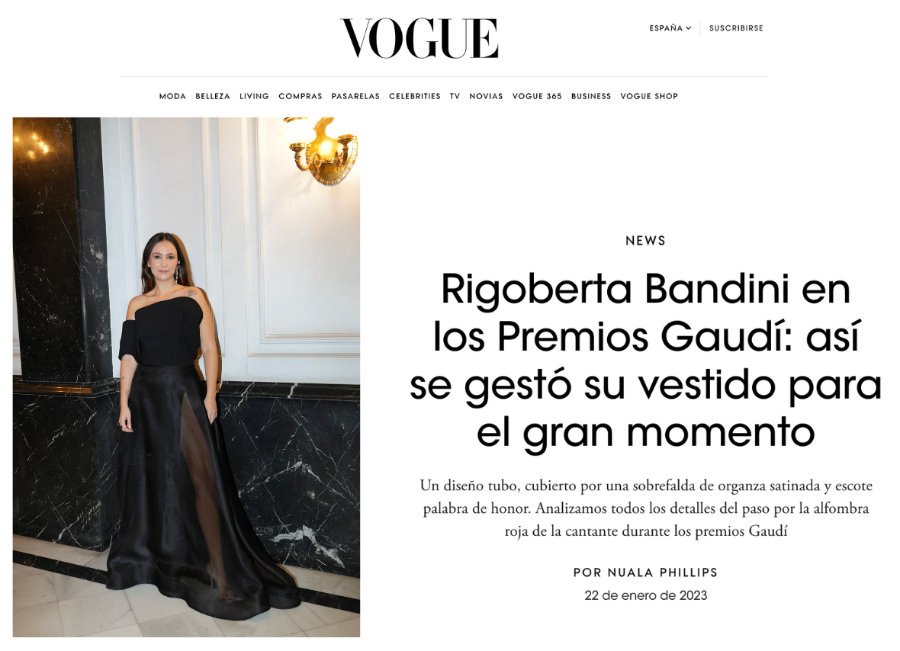 JESUS PEIRO en Vogue: Premios Gaudí